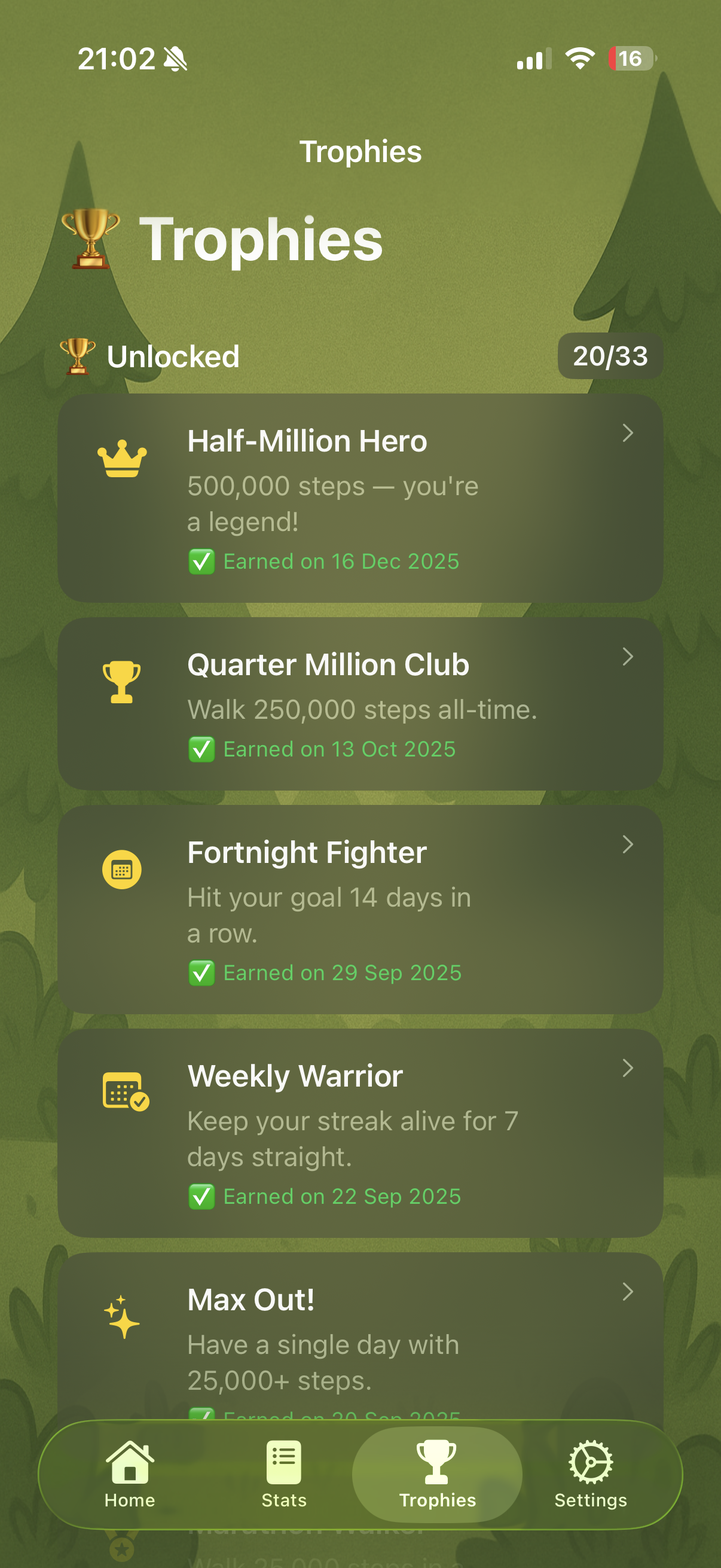Lufsa trophy screen